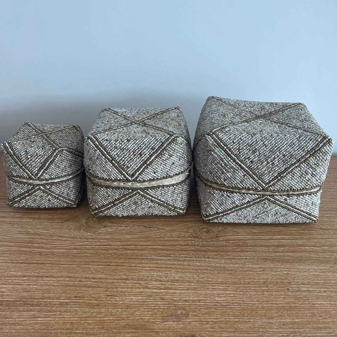 Caixa decorativa Bambu de Pedrinhas modelo 01