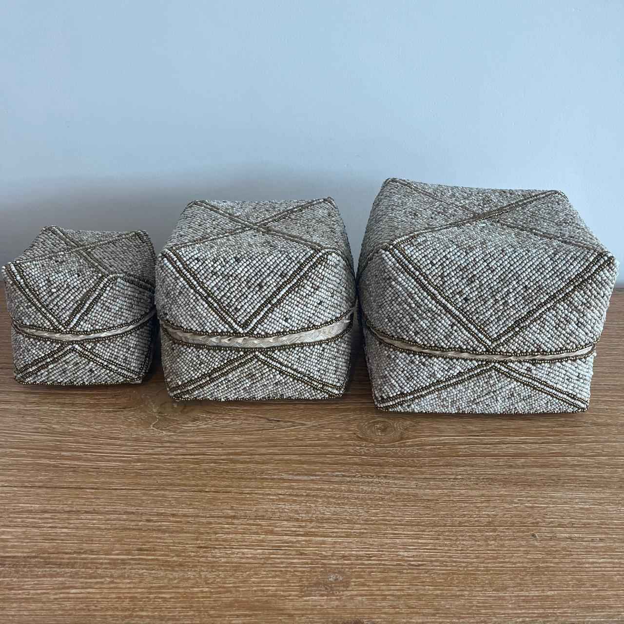 Caixa decorativa Bambu de Pedrinhas modelo 01