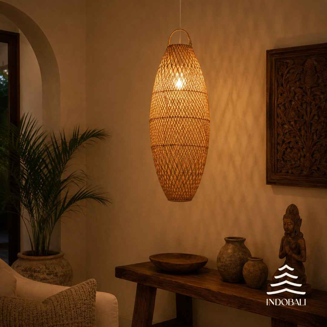 Pendente de Rattan - Gunung Payung