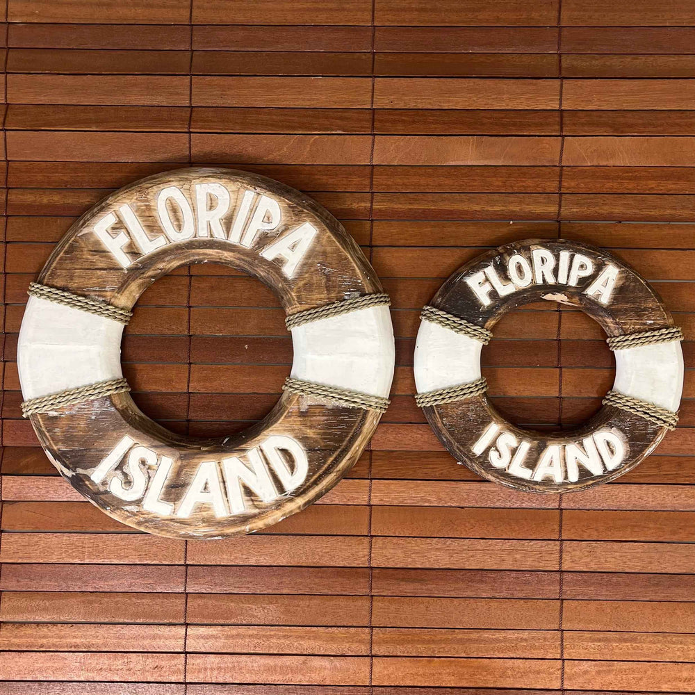 Placa de Parede Boia Floripa Island - Branco