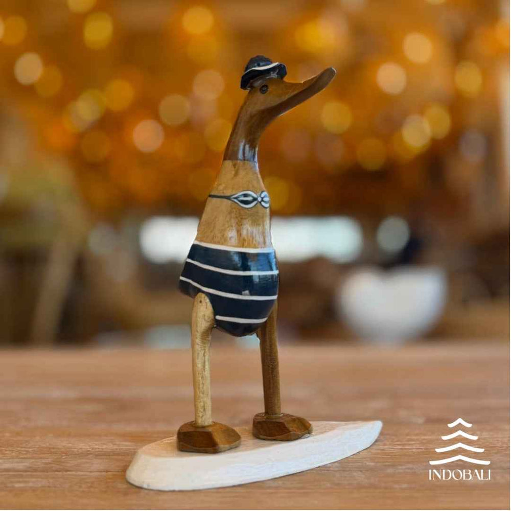 Pato Surfista com Biquíni - Azul Escuro
