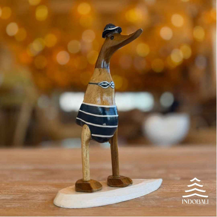 Pato Surfista com Biquíni - Azul Escuro