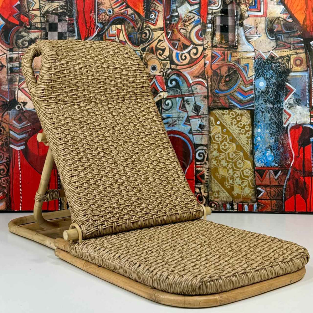 Cadeira Baixa de Rattan Sintético Praia