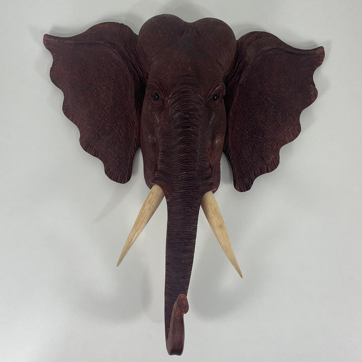 Escultura Realista Cabeça de Elefante