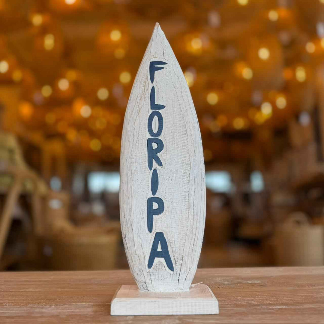 Placa de Surf Floripa com Base 50 cm - Branca