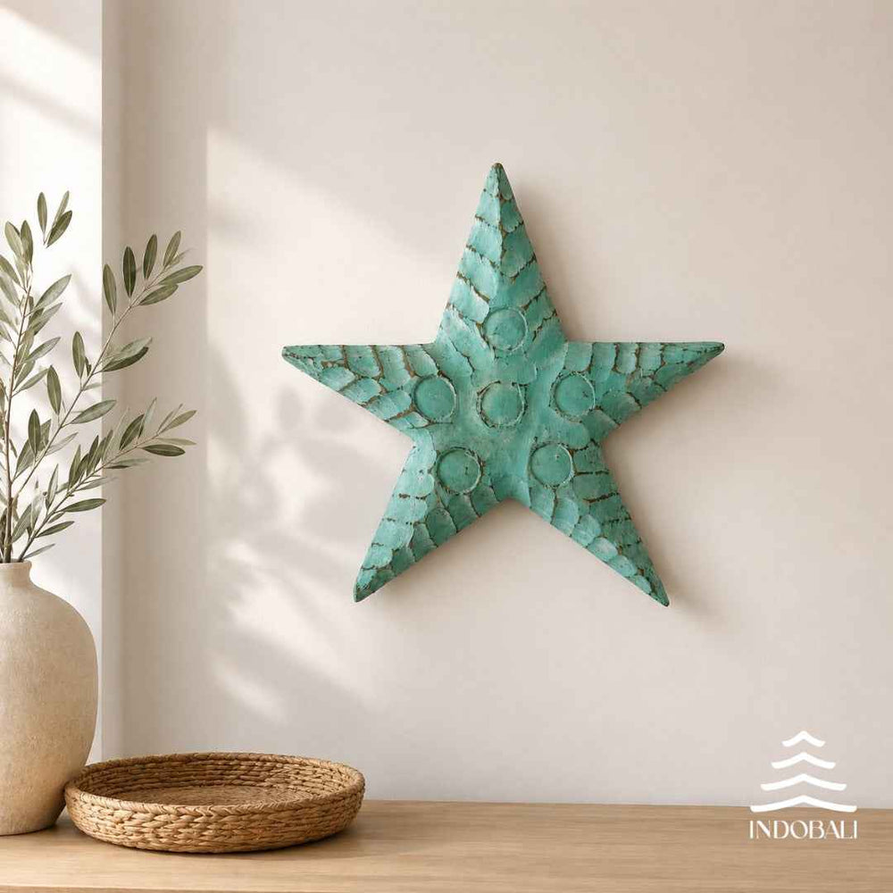 Estrela de Mar Gorda com Círculos - Verde