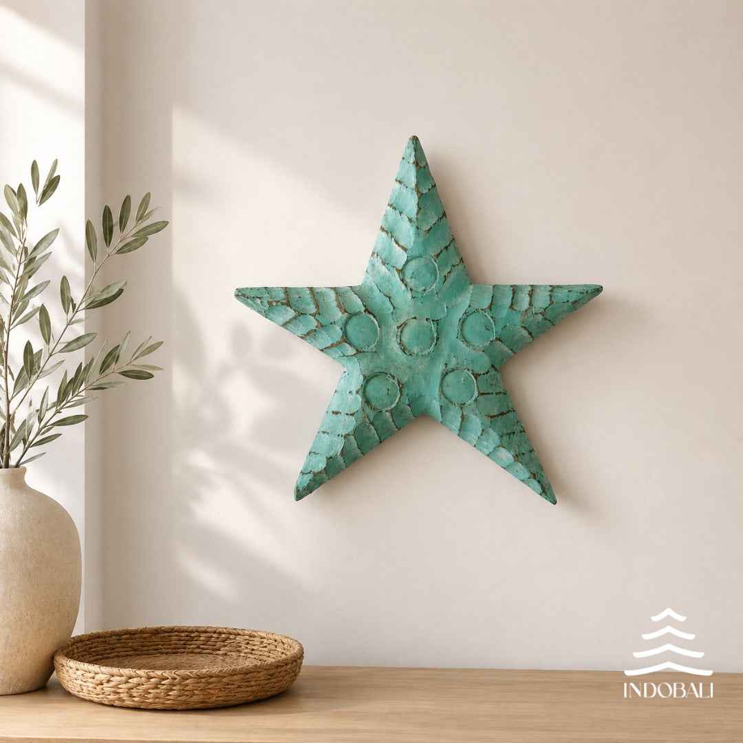 Estrela de Mar Gorda com Círculos - Verde