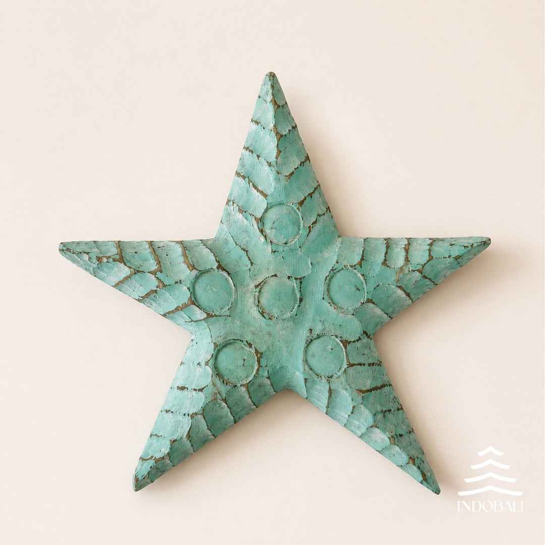 Estrela de Mar Gorda com Círculos - Verde