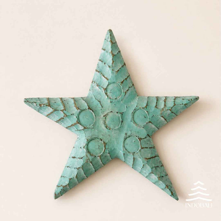 Estrela de Mar Gorda com Círculos - Verde