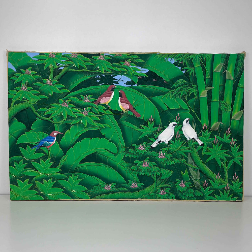 Quadro Balines Pintura em Tela - Floresta 135x85 cm