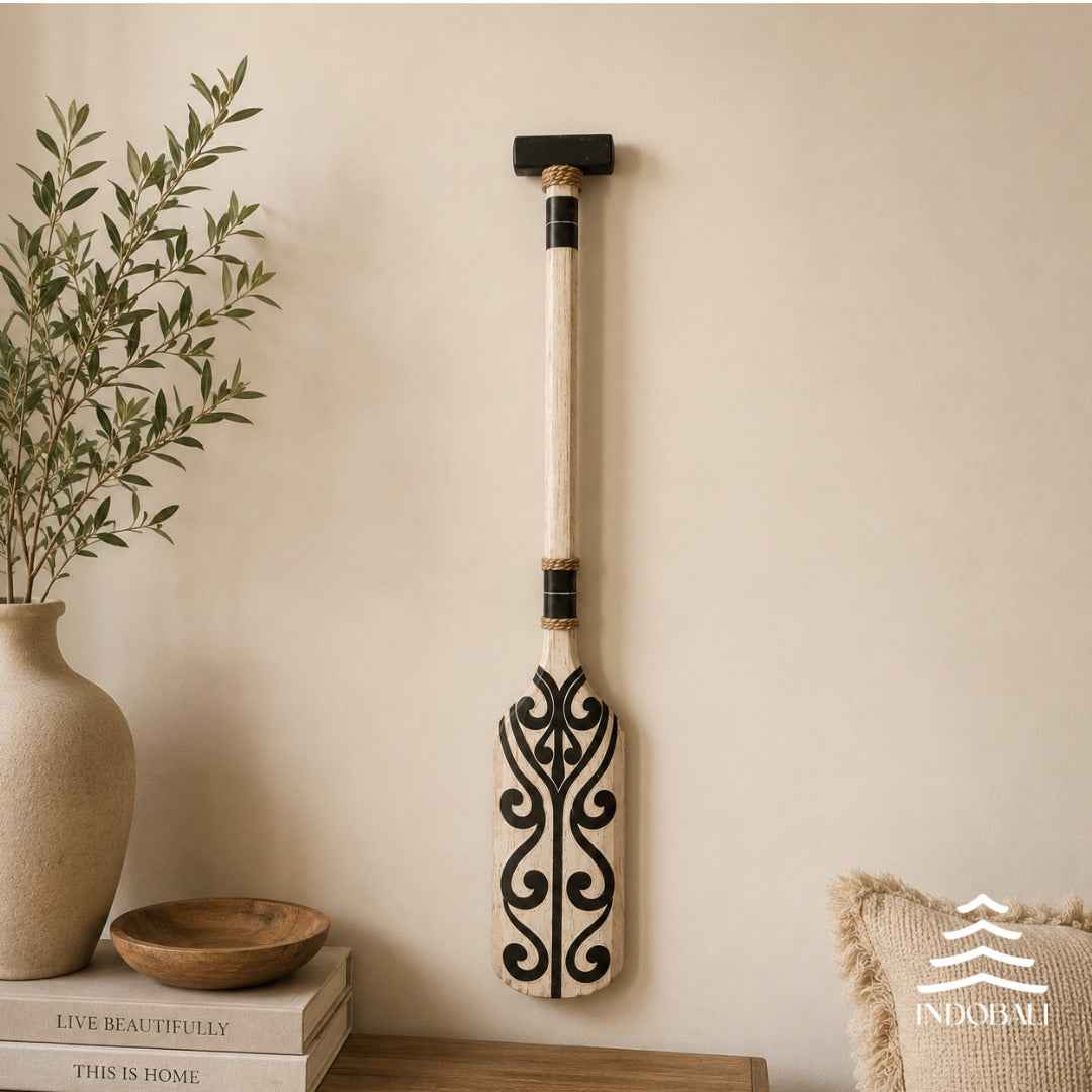 Remo Tribal Branco com Preto