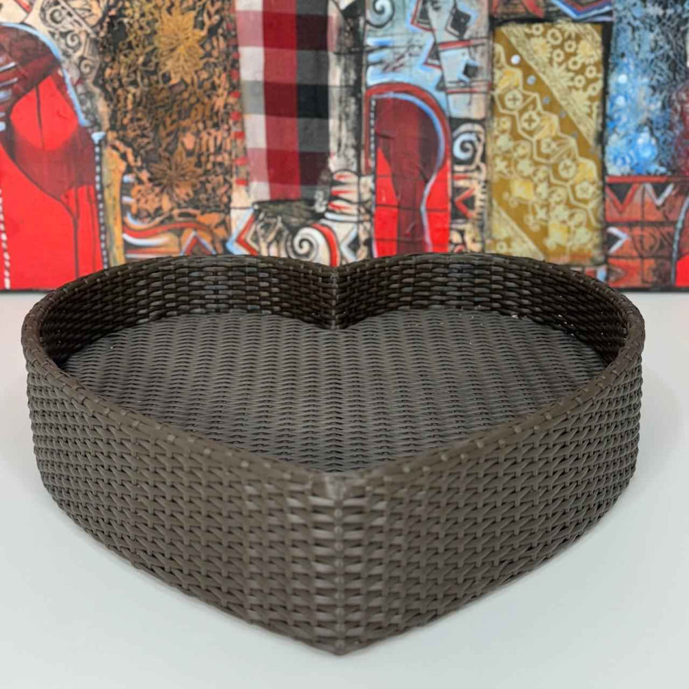 Coração Flutuante de Rattan 60 cm