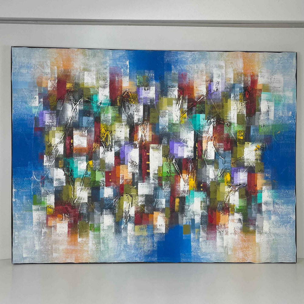Quadro Balines Pintura em Tela - Colorido 200x150 cm