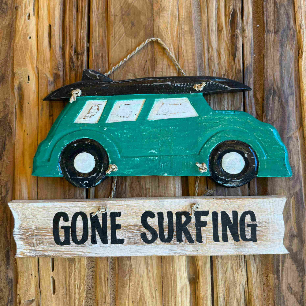 Carro Gone Surfing de Madeira - Verde - IndoBali