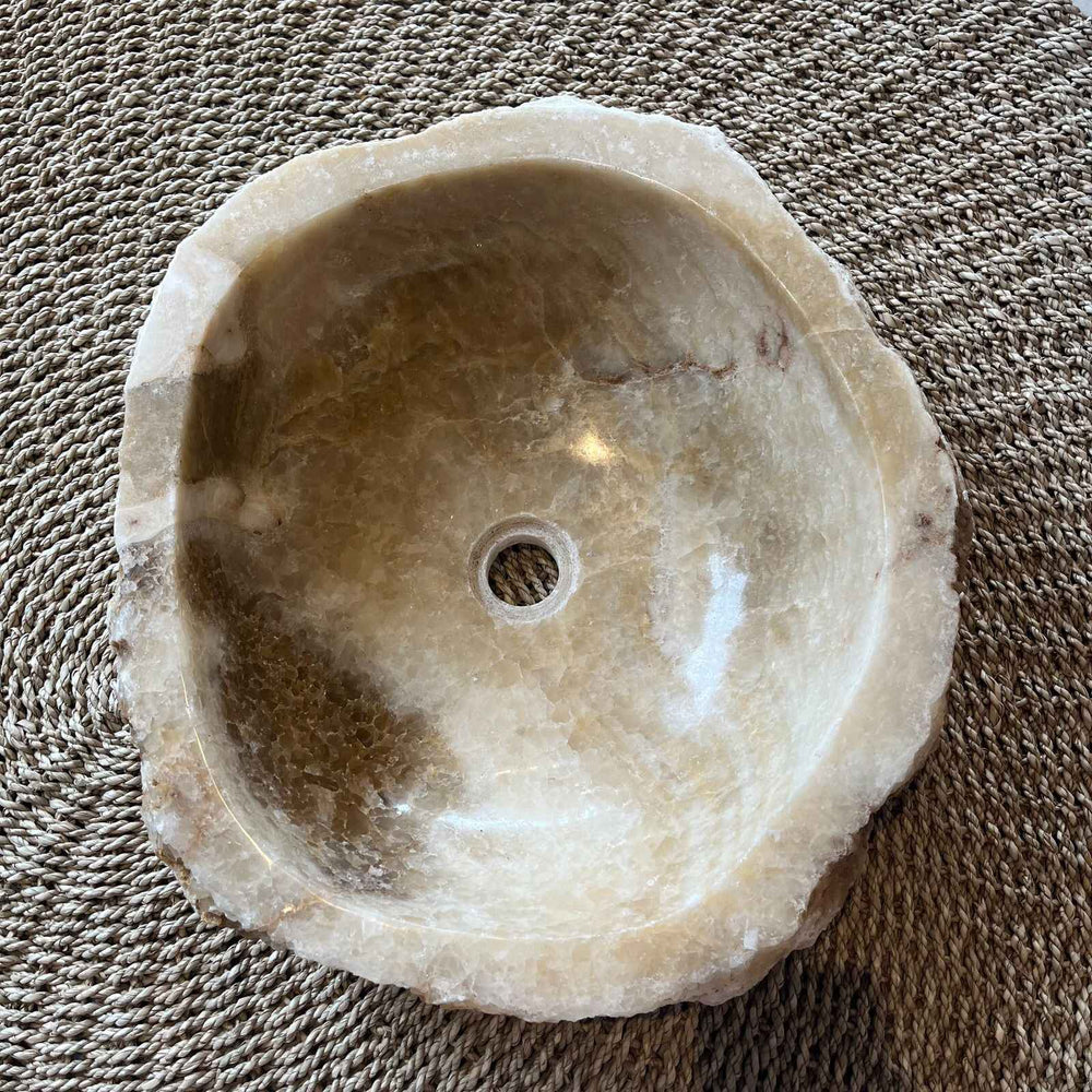 Cuba de Pedra Ônix 48x15x44 cm