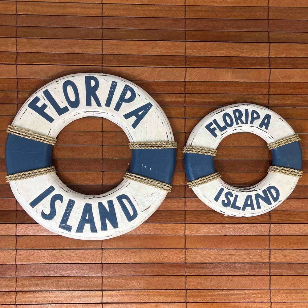 Placa de Parede Boia Floripa Island - Azul Escuro