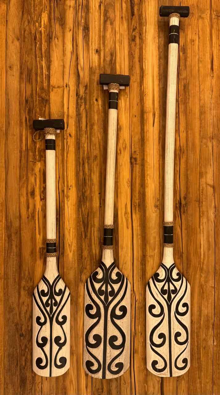 Remo Tribal Branco com Preto
