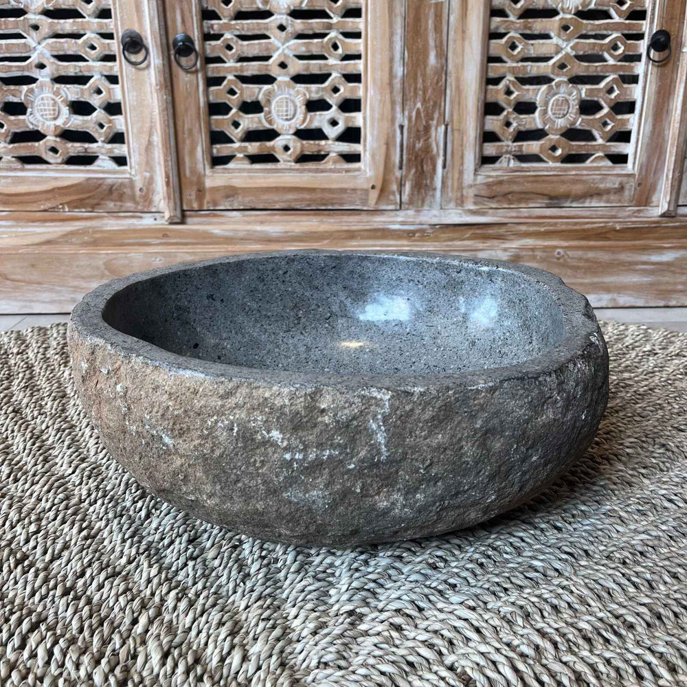 Cuba de Pedra Vulcânica - 40x15x34 cm