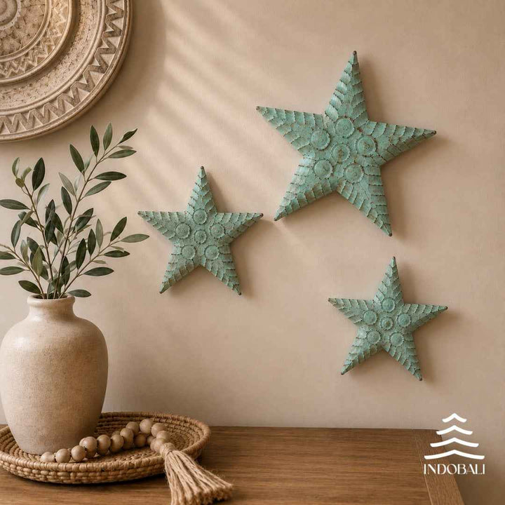 Estrela de Mar Gorda com Círculos - Verde