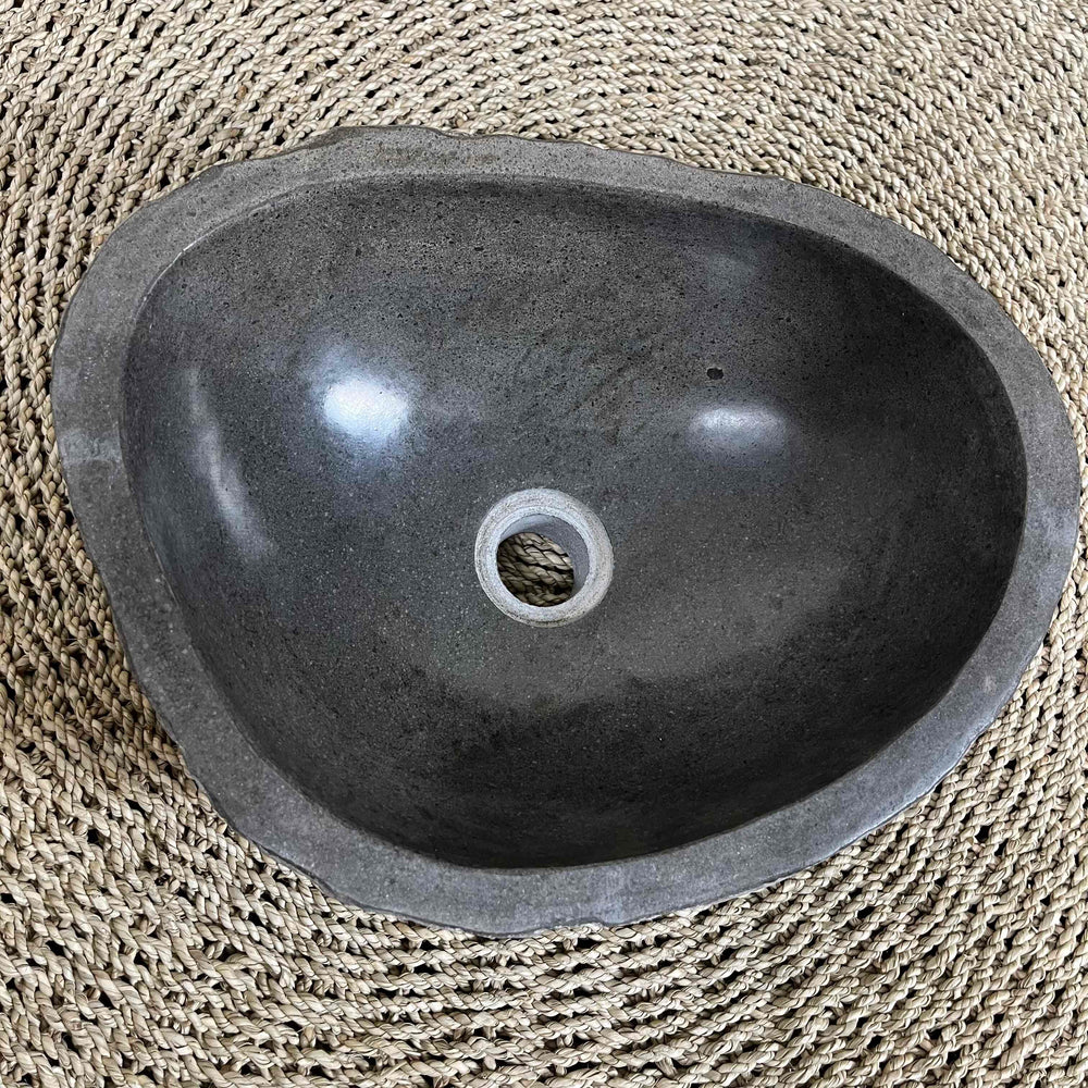Cuba de Pedra Vulcânica - 40x15x30 cm - IndoBali