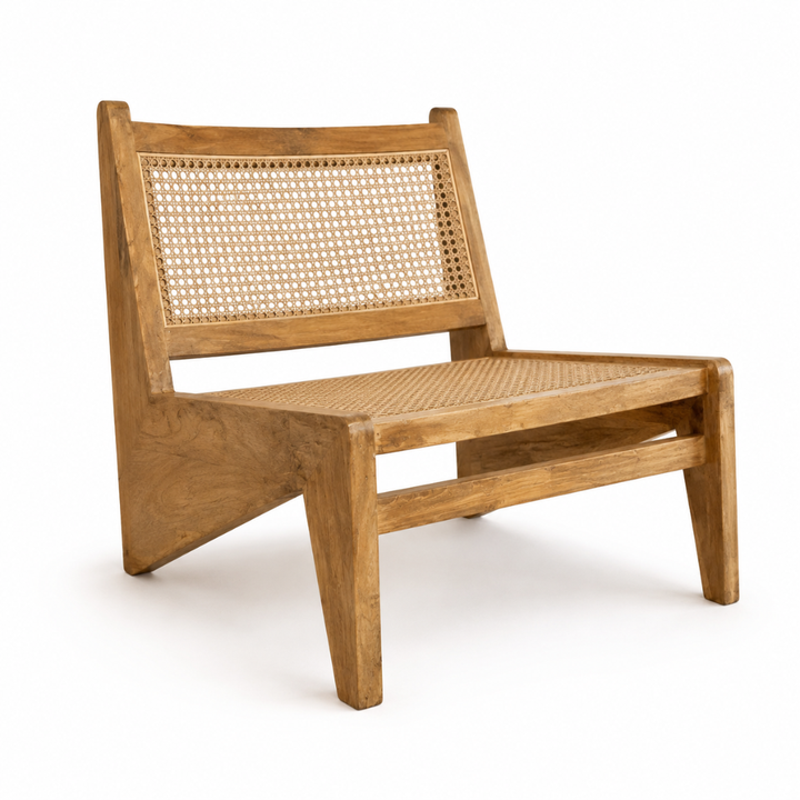 Cadeira Baixa - Rattan/Madeira Teca