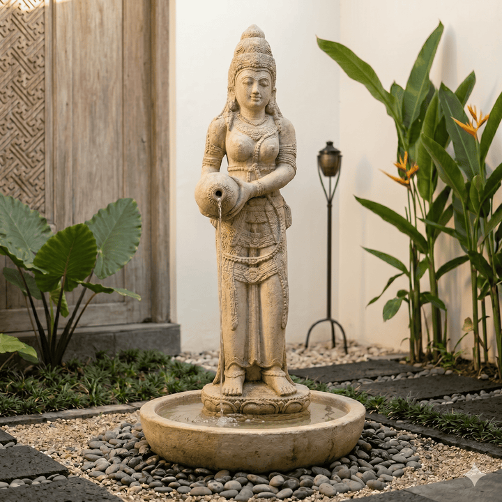 Fonte Estátua Feminina 1,2 m - Concreto