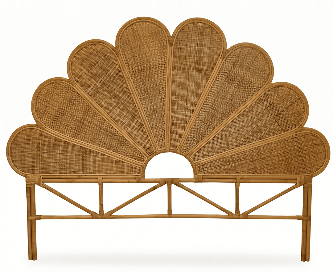 Cabeceira Cama Casal Rattan Modelo: Trevo
