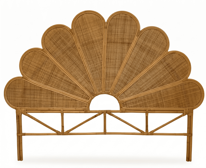 Cabeceira Cama Casal Rattan Modelo: Trevo