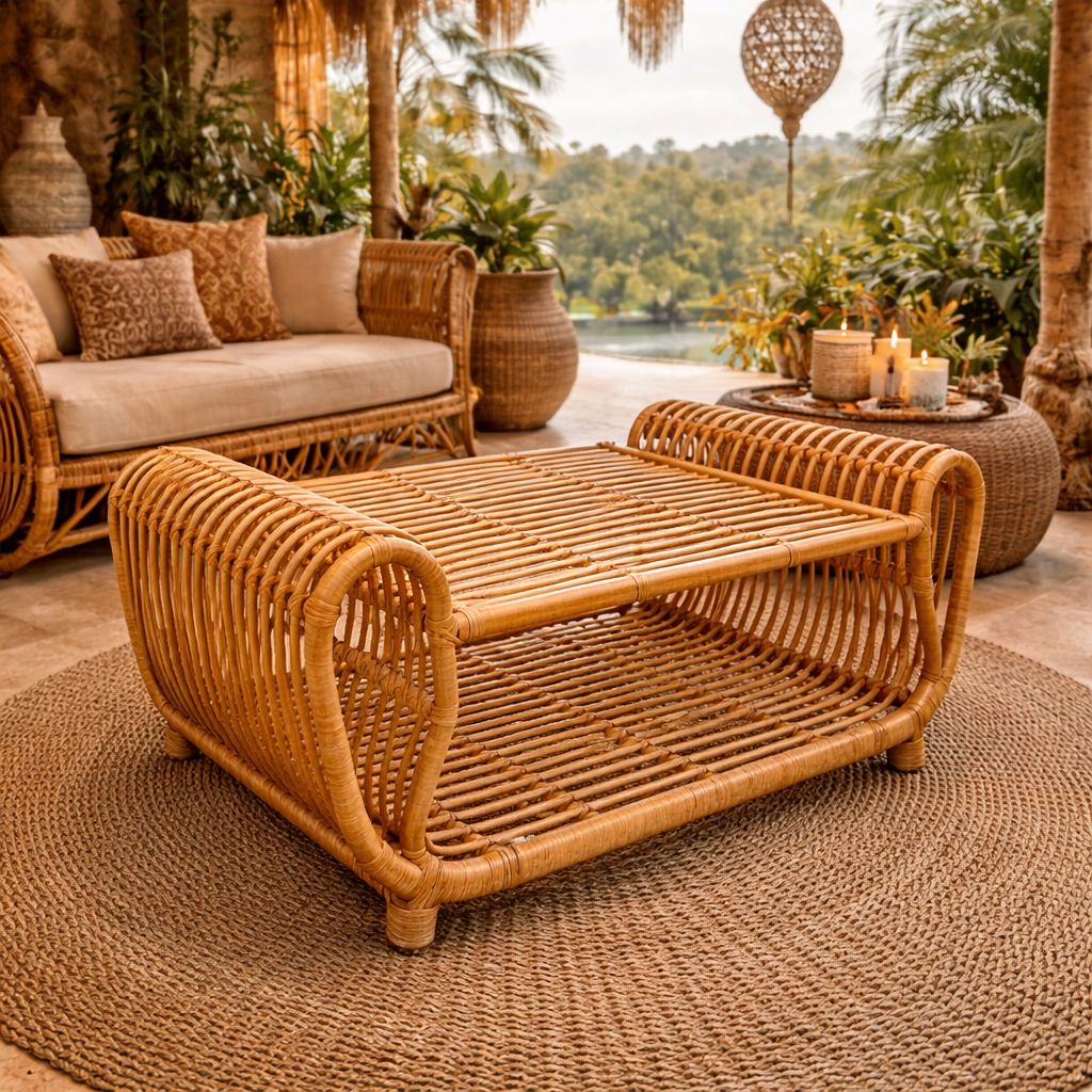 Mesa de Centro Rattan Modelo: Bigi