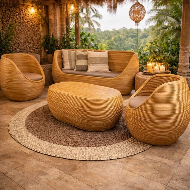Jogo de Sala Rattan Linhas