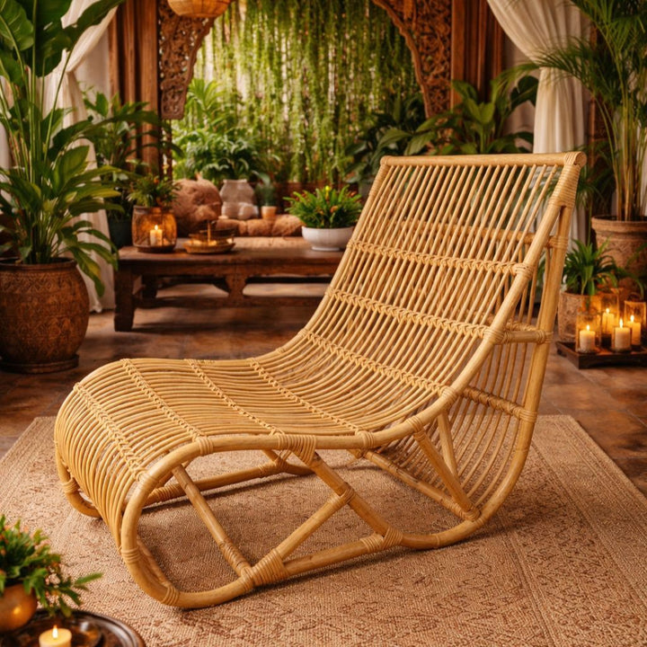 Cadeira de Rattan descanso Modelo: Huevin