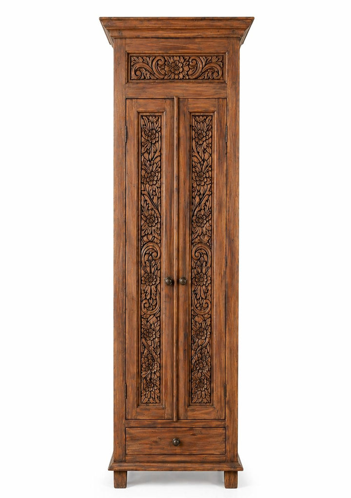 Armário Vertical Marrom Avermelhado