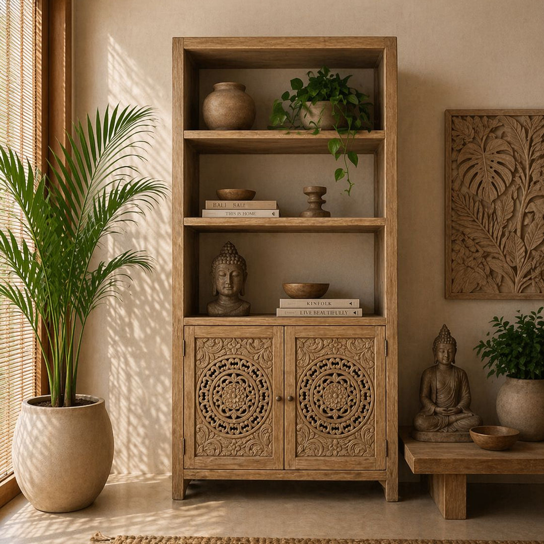 Estante decorativa para Livros Artesanal 100x35x180 cm