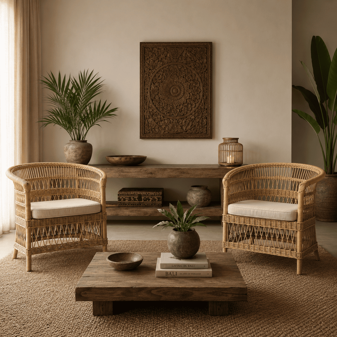 Poltrona Entrelaçada Rattan Modelo: Malawi