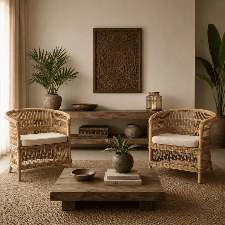 Poltrona Entrelaçada Rattan Modelo: Malawi