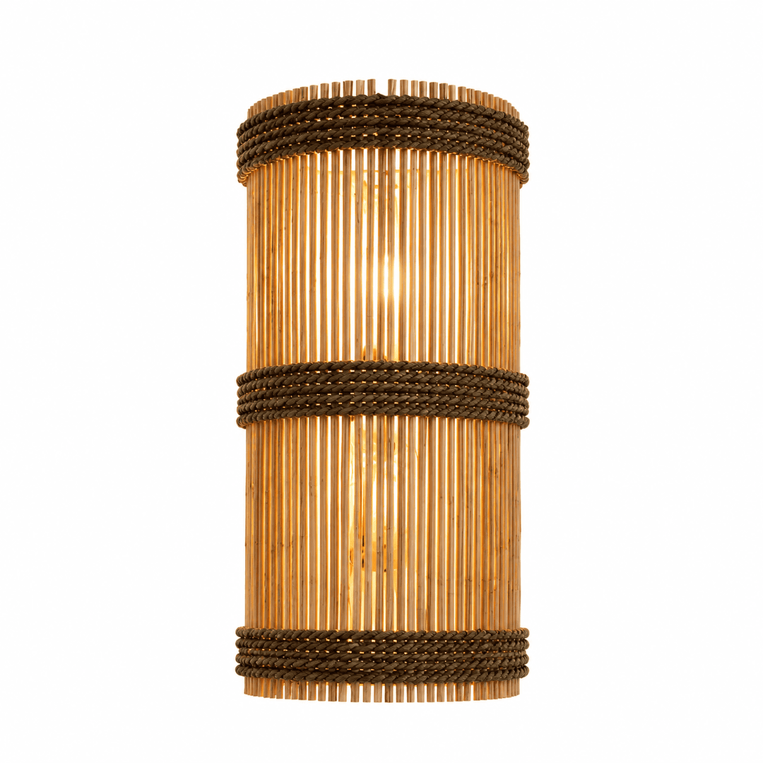 Arandela de Rattan com Corda