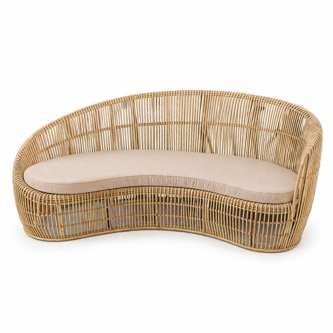 Sofá de Sala Rattan Ondulado Modelo: Onda
