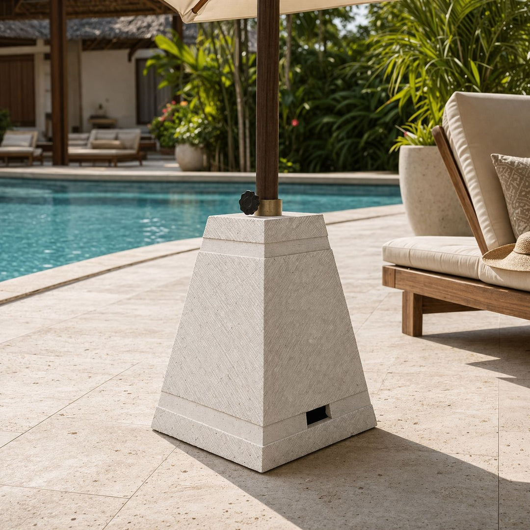 Base de Cimento Piramidal para Guarda Sol Ombrelone