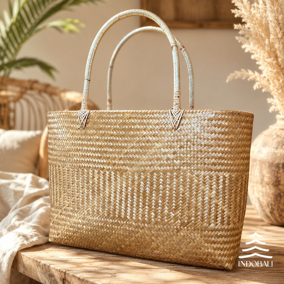 Bolsa Feminina de Bambu Asiático