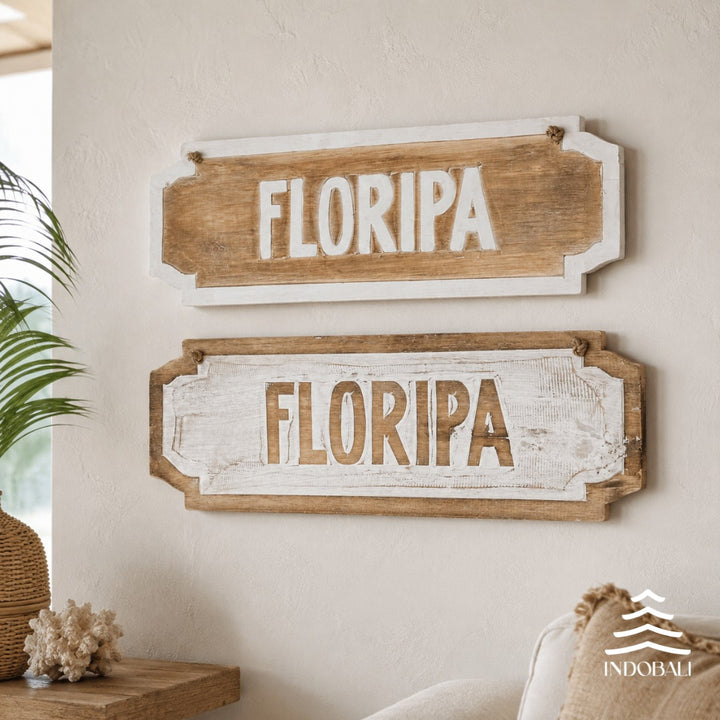 Placa de Madeira Floripa 50 cm
