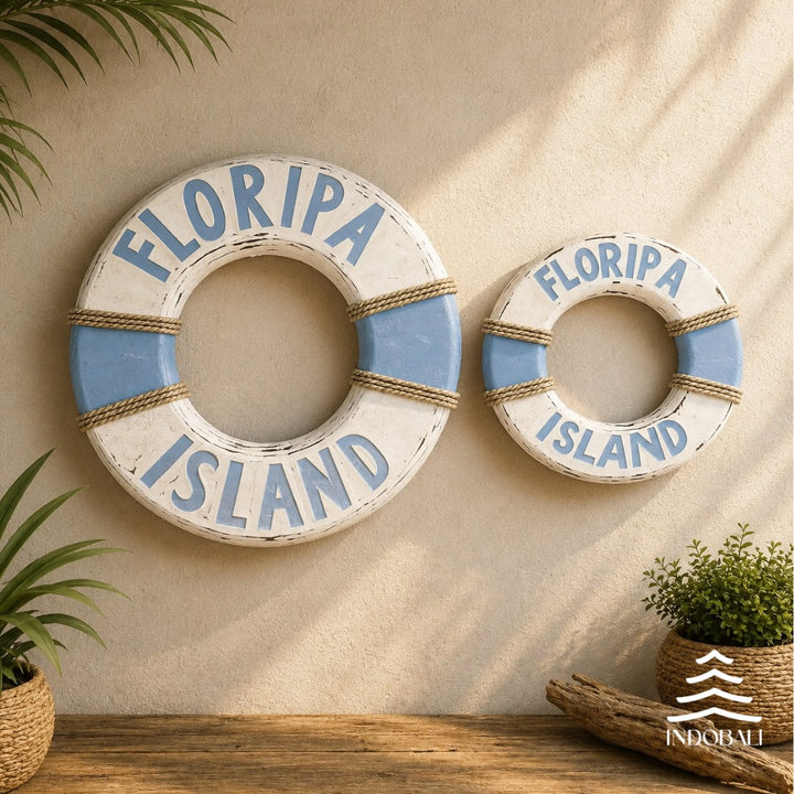 Placa de Parede Boia Floripa Island - Azul