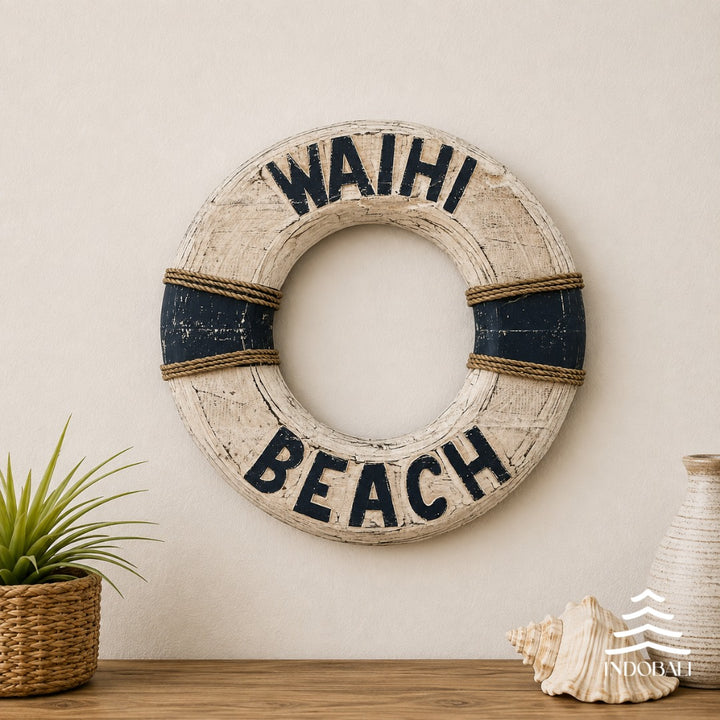 Boia de Parede Waihi Beach - Azul Escuro