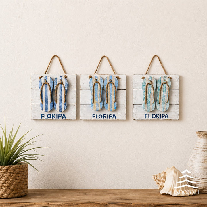 Placa de Madeira Chinelos Floripa-