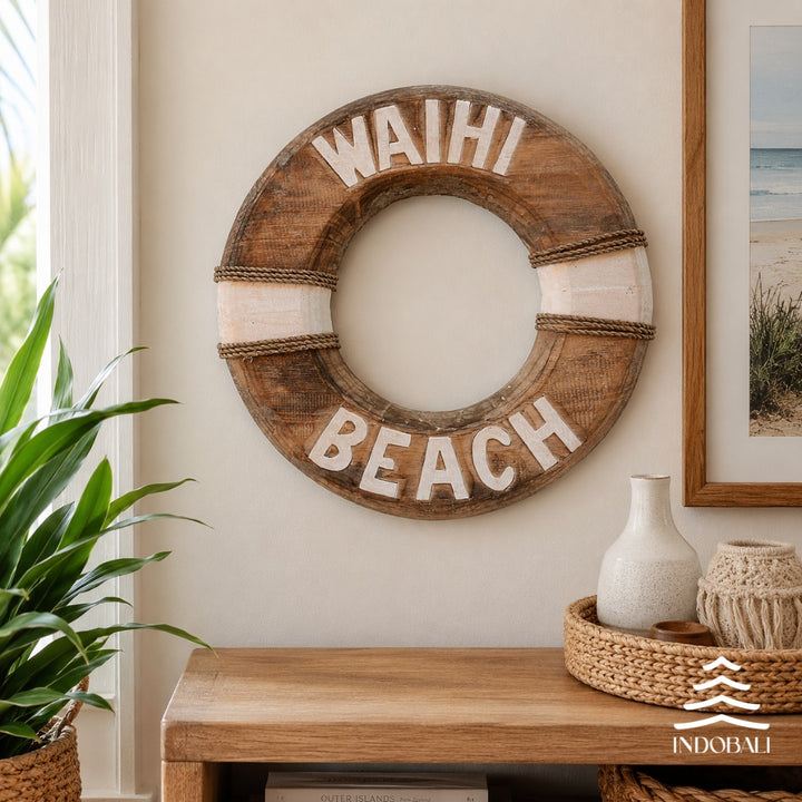 Boia de Parede Waihi Beach - Branco
