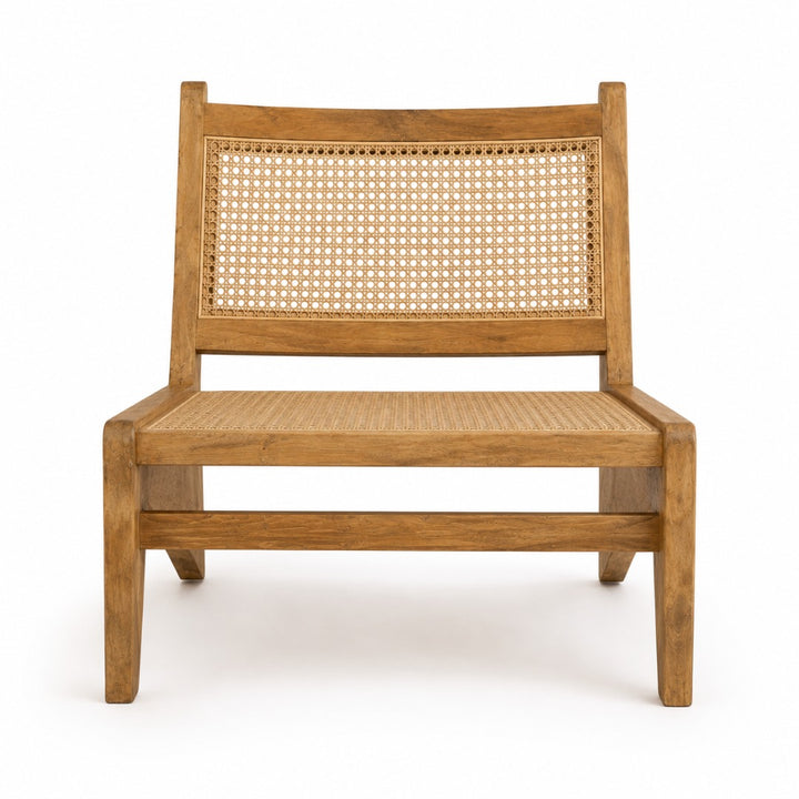 Cadeira Baixa - Rattan/Madeira Teca