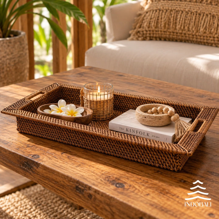 Bandeja de Rattan TAM G