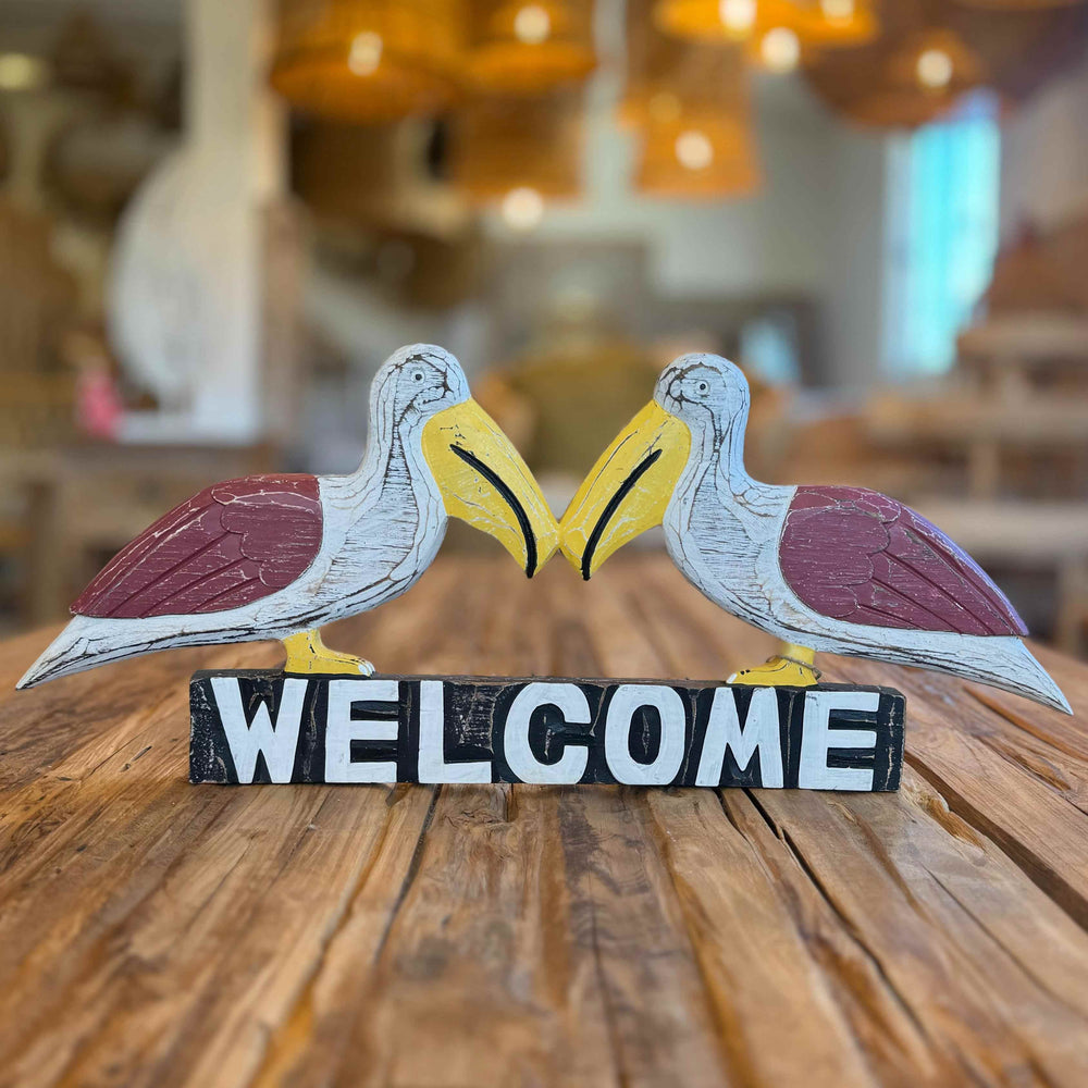 Quadro Pelicanos Welcome - Madeira - IndoBali
