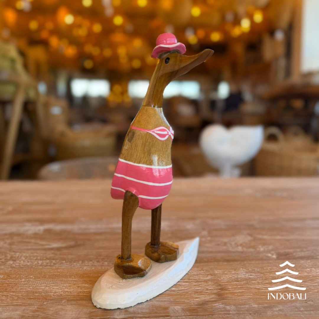 Pato Surfista com Biquíni - Rosa