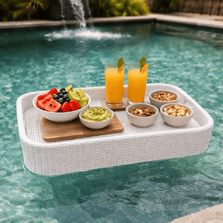 Bandeja Flutuante de Piscina - Branco
