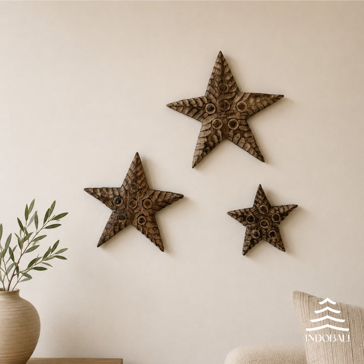 Estrela de Mar Gorda com Círculos - Marrom